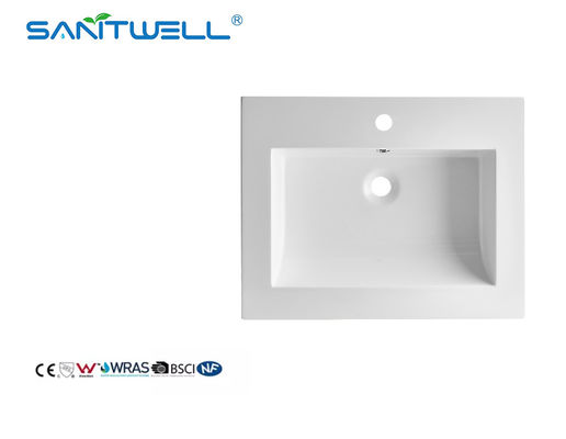 SWM603 Customized Various Size Acceptable Artificial Stone Basins Matt White Rectangle Shape Washing Hand SInks