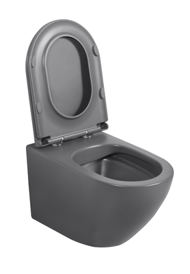 European Style Simple Sanitary Ware Bathroom Ceramic WC White Rimless Wall Hung Floating Toilets