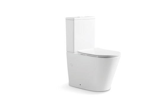 European Ceramic Close Coupled Two Piece Toilet Manufacture Rimless Washing Down Flushing Toilet
