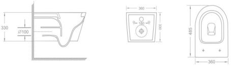 China Manufacture Luxury Modern Europe Standard Round Wall Hung Toilet Wholesale Bathroom Ceramic Turbo Flush