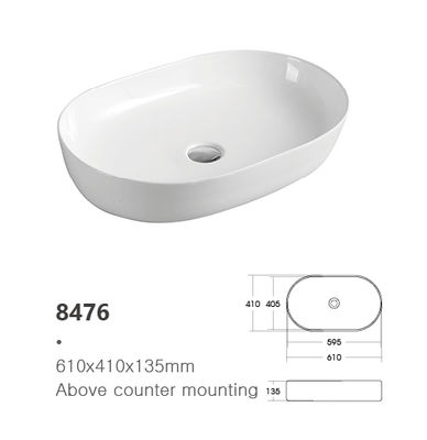 Modern Design Ceramic Counter Top Lavatory Basin Bathroom Hand Wash Basin