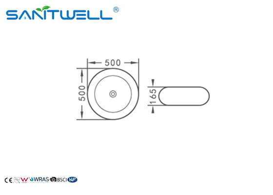 Sanitary Ware Countertop Ceramic Gold Bathroom Sinks With Faucet Hole