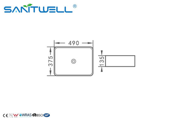 Gorgeous Bathroom Ceramic Basin / Flower Gold Counter Top Wash Basin AB8025G
