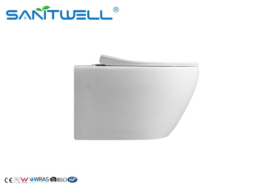 Modern Style Water Saving Toilets / Bathroom Round Wall Hung Toilet