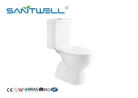 Chaozhou Close Coupled S Trap Toilet / Floor Standing Wc Ceramic Material 620 * 370 * 780mm