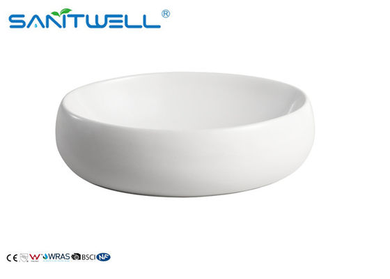 Egg Shaped Ceramic Art Basin Commercial Ceramic Basin Sink Bowl White Color