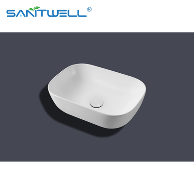 White Art Wash Ceramic Basin Popular Design Above Counter Basin Sanitary Ware Bathroom Sink