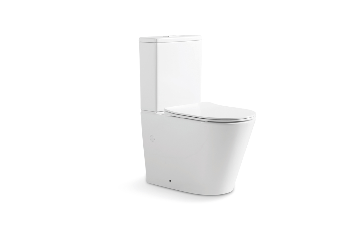 European Ceramic Close Coupled Two Piece Toilet Manufacture Rimless Washing Down Flushing Toilet