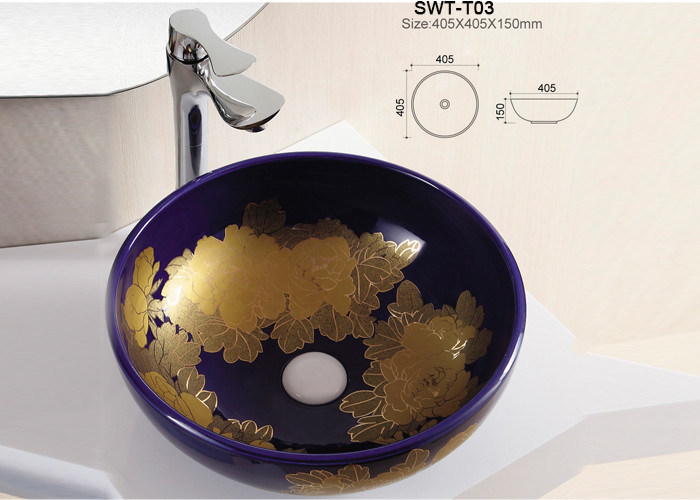 Wonderful Design Glazed Face Wash Basin Bathroom Ceramic Basin SWT-T03